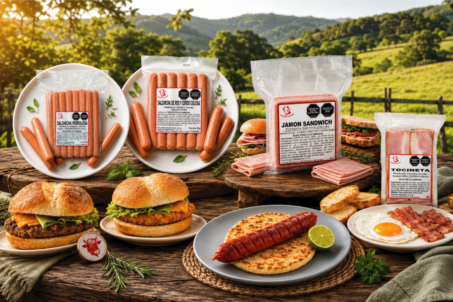 Producto cárnico premium en su empaque
